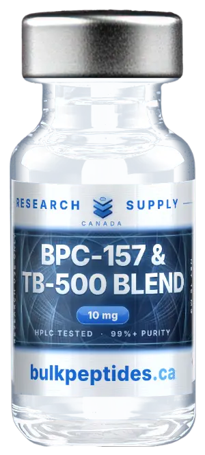 BPC-157 & TB-500 BLEND 10mg research peptide vial - Bulk Peptides Canada