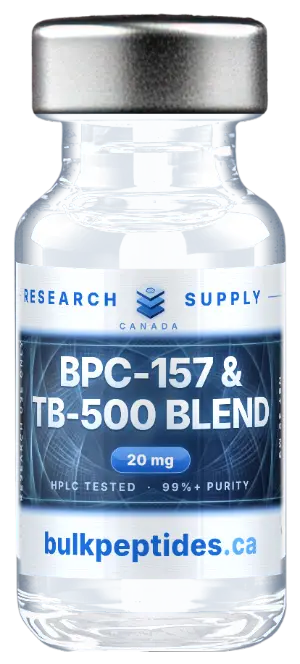 BPC-157 & TB-500 BLEND 20mg research peptide vial - Bulk Peptides Canada