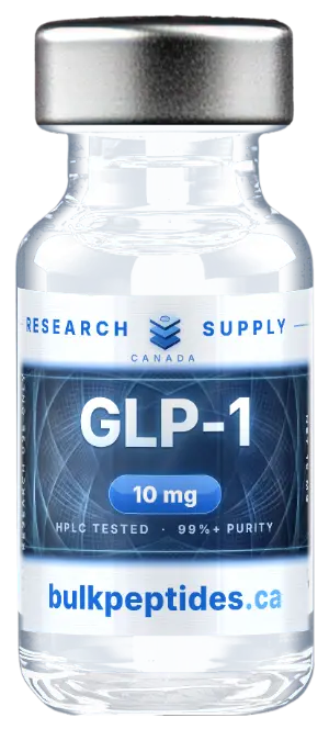 GLP-1 10mg research peptide vial - Bulk Peptides Canada