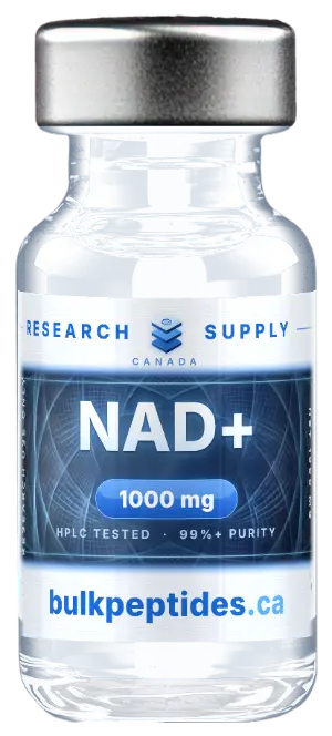 NAD+ 1000mg research peptide vial - Bulk Peptides Canada