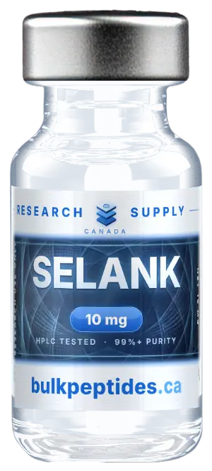 SELANK 10mg research peptide vial - Bulk Peptides Canada