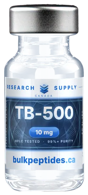 TB500 10mg research peptide vial - Bulk Peptides Canada