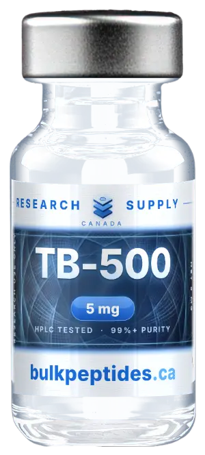 TB500 5mg research peptide vial - Bulk Peptides Canada